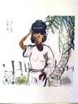 Water Carrier
Chinese ink and colour on silk & rice paper
49x49cm  year 1984
P.O.A